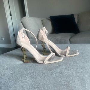 Saint Laurent Opyum Suede Sandals